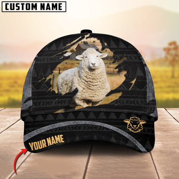 Joycorners Sheep On The Farm Customized Name Rodeo Pattern Cap