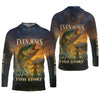 Joycorners Even Jesus Had a Fish Story, Fishing Funny Shirt, Fishing UV Shirts, SPF Shirts For Men, Hooded Sun Shirt