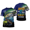 Joycorners Just One More Cast I Promise UPF Fishing Shirts, Funny Fishing Shirts, Fishing Shirt For Men