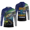 Joycorners Just One More Cast I Promise UPF Fishing Shirts, Funny Fishing Shirts, Fishing Shirt For Men