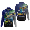 Joycorners Just One More Cast I Promise UPF Fishing Shirts, Funny Fishing Shirts, Fishing Shirt For Men