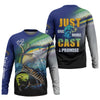 Joycorners Just One More Cast I Promise UPF Fishing Shirts, Funny Fishing Shirts, Fishing Shirt For Men