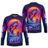 Joycorners WTF Where Is The Fish Mens Fishing UPF Shirts, Long Sleeve Fishing Shirts, Hooded Sun Shirt, UV Shirts For Men