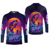 Joycorners WTF Where Is The Fish Mens Fishing UPF Shirts, Long Sleeve Fishing Shirts, Hooded Sun Shirt, UV Shirts For Men