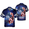 Joycorners American Hooker Fishing UPF Shirts, American Flag Fish Shirt, UV Shirts For Men, Long Sleeve Fishing Shirts