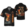 Joycorners The Man The Myth The Legend, Hooded UPF Shirt, Tournament Fishing Shirt, Funny Fishing Tee Shirts, Long Sleeve Tops