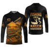 Joycorners Fishing Is My Anger Management, Hooded UPF Shirt, UV Shirts For Men, Long Sleeve Fishing Shirts, Mens Casual Shirts