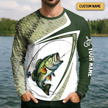 Joycorners Camo Fishing Shirt, UPF Fishing Shirts, Funny Fishing Shirts For Men, Long Sleeve Fishing Shirts