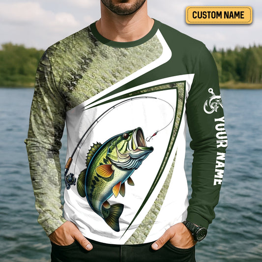 Joycorners Camo Fishing Shirt, UPF Fishing Shirts, Funny Fishing Shirts For Men, Long Sleeve Fishing Shirts