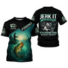 Joycorners Jerk It Fishing Funny Shirt, Long Sleeve Fishing Shirts, SPF Shirts For Men, Men Long Sleeve Shirt