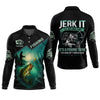 Joycorners Jerk It Fishing Funny Shirt, Long Sleeve Fishing Shirts, SPF Shirts For Men, Men Long Sleeve Shirt