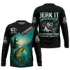 Joycorners Jerk It Fishing Funny Shirt, Long Sleeve Fishing Shirts, SPF Shirts For Men, Men Long Sleeve Shirt