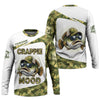 Joycorners Crappie Mood Camo Fishing Shirt,  SPF Shirts For Men, Gag Gifts For Men, Men Long Sleeve Shirt