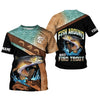 Joycorners Fish Around And Find Trout Shirt, Trout Fishing Shirt, Long Sleeve Fishing Shirts, SPF Shirts For Men, Funny Fishing Shirt