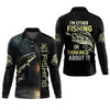 Joycorners I'm Fishing, Thinking About It, Funny Fishing Shirts, UV Shirts For Men, Men Long Sleeve Shirt