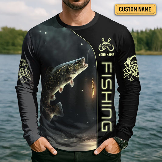 Joycorners I'm Fishing, Thinking About It, Funny Fishing Shirts, UV Shirts For Men, Men Long Sleeve Shirt