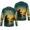 Joycorners Fishing Is My Therapy, Long Sleeve Sun Shirt, SPF Shirts For Men, Gag Gifts For Men, Fishing Shirt For Men