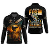 Joycorners Fish And Beer, Skeleton Fishing, Funny Fishing Shirts, SPF Shirts For Men, Long Sleeve Tops