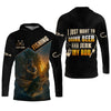 Joycorners Drink Beer Funny Fishing Shirts, SPF Long Sleeve Shirts, Sun Shirts For Men, Hooded Long Sleeve Shirt