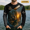 Joycorners Drink Beer Funny Fishing Shirts, SPF Long Sleeve Shirts, Sun Shirts For Men, Hooded Long Sleeve Shirt