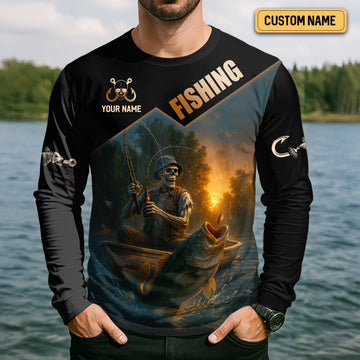 Joycorners Drink Beer Funny Fishing Shirts, SPF Long Sleeve Shirts, Sun Shirts For Men, Hooded Long Sleeve Shirt