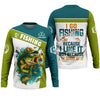 Joycorners I Like Fishing Fishing UPF Shirts, Breathable Long Sleeve Shirt, Funny Fishing T-Shirt, Men Long Sleeve Shirt