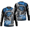 Joycorners Fishing Makes Me Happy UV Shirts For Men, SPF Long Sleeve Shirts, Breathable Long Sleeve Shirt