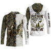 Joycorners Fishing And Hunting, Reindeer Shirt, UPF Fishing Shirts, Long Sleeve Fishing Shirts, Men Long Sleeve Shirt