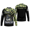 Joycorners Crappie Life Camo Fishing Shirt, Fishing T-Shirts Funny, SPF Long Sleeve Shirts, Men Long Sleeve Shirt