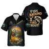 Joycorners Fish Around Find Trout Fishing Graphic Tees, Hooded Sun Shirt, Personalized Fishing Gifts, UV Shirts For Men