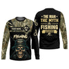 Joycorners The Man The Myth The Legend, SPF Long Sleeve Shirts, SPF Shirts For Men, Fishing UPF Shirts, Sun Shirts For Men