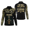 Joycorners The Man The Myth The Legend, SPF Long Sleeve Shirts, SPF Shirts For Men, Fishing UPF Shirts, Sun Shirts For Men