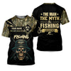 Joycorners The Man The Myth The Legend, SPF Long Sleeve Shirts, SPF Shirts For Men, Fishing UPF Shirts, Sun Shirts For Men