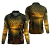 Joycorners Bible Story Fish And Bread, Long Sleeve Fishing Shirts, SPF Shirts For Men, Fishing UPF Shirts, Sun Shirts For Men