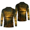 Joycorners Bible Story Fish And Bread, Long Sleeve Fishing Shirts, SPF Shirts For Men, Fishing UPF Shirts, Sun Shirts For Men