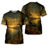 Joycorners Bible Story Fish And Bread, Long Sleeve Fishing Shirts, SPF Shirts For Men, Fishing UPF Shirts, Sun Shirts For Men