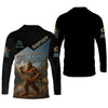 Joycorners I'd Rather Be Fishing, Bigfoot Fishing UPF Shirts, Funny Men Fishing Shirt, Long Sleeve Fishing Shirts