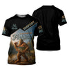 Joycorners I'd Rather Be Fishing, Bigfoot Fishing UPF Shirts, Funny Men Fishing Shirt, Long Sleeve Fishing Shirts