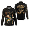 Joycorners Gone Fishing And Be Back To Go Hunting, Men Fishing Shirt, SPF Long Sleeve Shirts, Funny Fishing Shirt