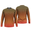 Joycorners Orange Brook Trout Skin UPF Fishing Shirts, Hooded Sun Shirt, Personalized Fishing Gifts, UV Shirts For Men