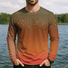 Joycorners Orange Brook Trout Skin UPF Fishing Shirts, Hooded Sun Shirt, Personalized Fishing Gifts, UV Shirts For Men
