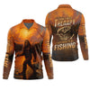 Joycorners Bigfoot Fishing Shirt, Fishing Therapy SPF Shirts For Men, Fishing UPF Shirts, Funny Fishing Shirt