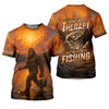 Joycorners Bigfoot Fishing Shirt, Fishing Therapy SPF Shirts For Men, Fishing UPF Shirts, Funny Fishing Shirt