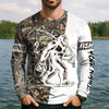 Joycorners Sasquatch Fishing SPF Long Sleeve Shirts, Funny Fishing Shirt, Fishing Gifts For Men, Men's Fishing Shirt