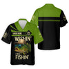 Joycorners Wishing I Was Fishing Funny Fishing Shirt, Bass Fishing Shirt, SPF Shirt For Men, Men's Fishing Shirt