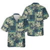 Joycorners Tribal Aztec Pattern Fishing UPF Shirts, Tropical Floral Men Fishing Shirt, Gift For Fisherman