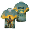 Joycorners Gone Squatchin, Bigfoot Fishing, Funny Fishing Shirt, SPF Shirt, Fisherman Outfit, Mens Casual Shirts