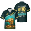 Joycorners There's Nothing A Beer And Fishing Can't Fix SPF Shirt For Men, Gift For Fisherman, Largemouth Bass Fishing