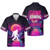 Joycorners Gone Fishing With Sasquatch Fishing UPF Shirts, Funny Fishing Shirt, Bigfoot Fishing Shirts For Men