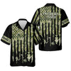 Joycorners American Hooker Patriotic Fishing Shirt, Camo Fishing Shirt, SPF Shirt For Men, Gift For Fisherman